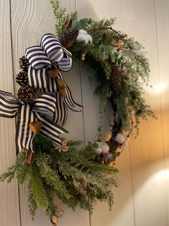 Fleurs de coton et rubans Image de Fleurs de coton et rubans